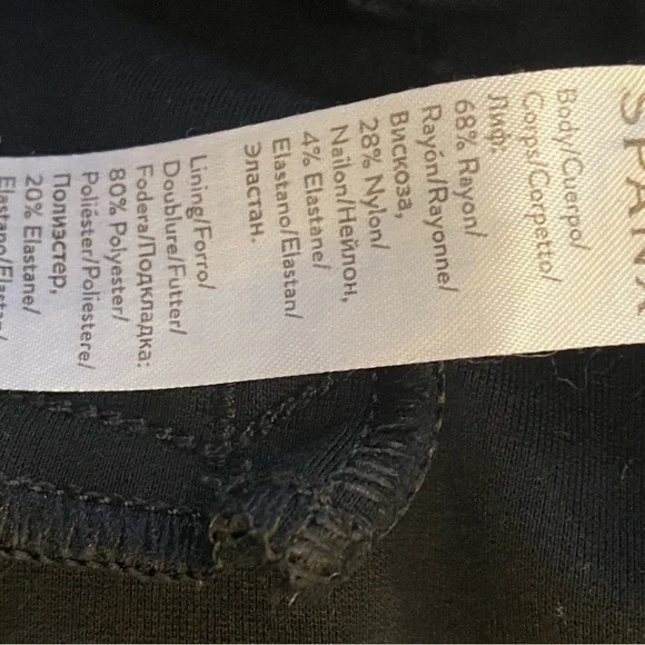 SPANX Black Seamless Leggings - Picture 5 of 7